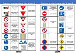 Respete las normas y conduzca con seguridad en Japón.