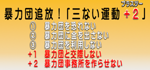 3ない運動+2