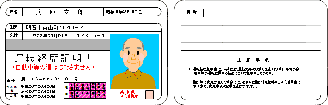 運転経歴証明書