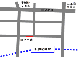 尼崎南1地図