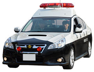 パトカーの写真